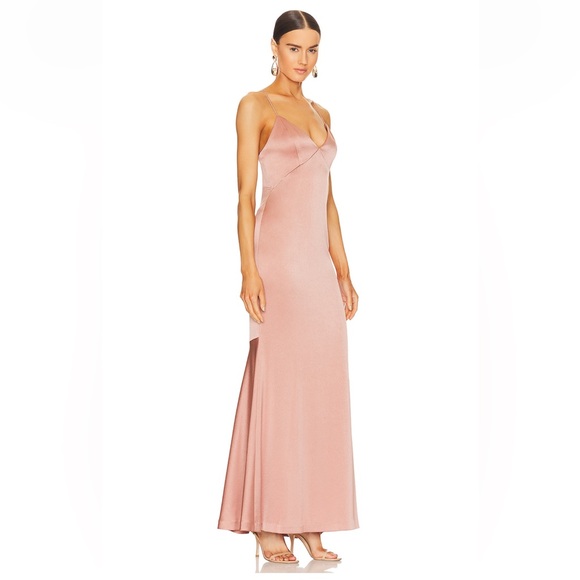 Alice + Olivia • Julietta Slip Dress in Burnt Rose • NWT • SZ 6 • MSRP $495 - Picture 2 of 8